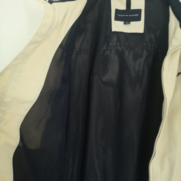 Tommy Hilfiger Men Lightweight Waterproof Regatta Jacket cream L - Picture 13 of 14